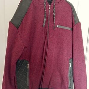 Blue Gear 4xl men's hoodie faux fur lined